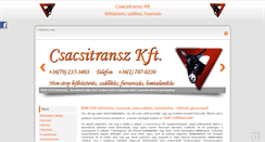 Desktop Screenshot of csacsitransz.hu